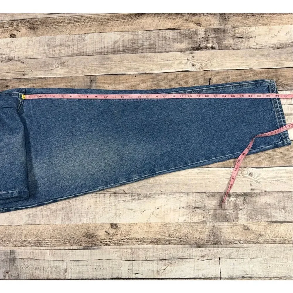 Carhartt B17 DST Mens 40x30 Relaxed Fit Blue Denim Jeans Workwear Classic Cotton